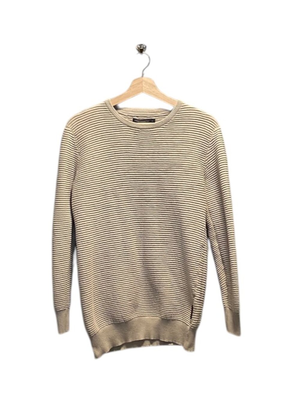 French Connection Beige Ribbed Sweater Neutral - Picture 2 of 13